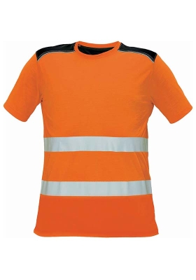 Reflexn triko KNOXFIELD Hi-Vis titn reflexn pruhy 190 - oranov