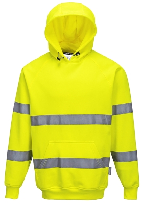 Reflexn mikina PORTWEST B304 Hi-Vis s kapuc 300 - lut