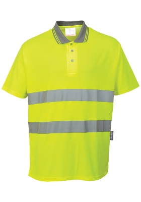 Reflexn polokoile PORTWEST S171 Hi-Vis COTTON COMFORT 175 - lut