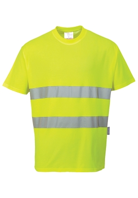 Reflexn triko PORTWEST S172 Hi-Vis COTTON COMFORT 175 - lut