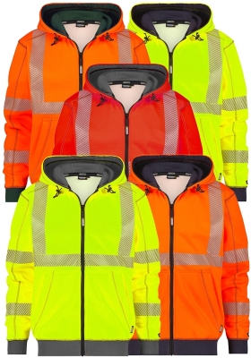 Reflexn mikina s kapuc DASSY EVANS Hi-Vis - 280