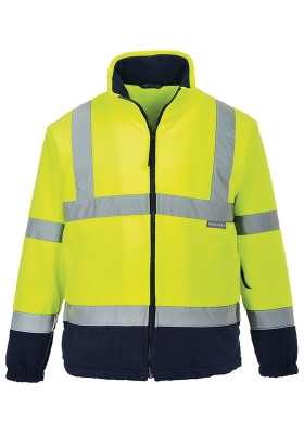 Reflexn bunda fleece PORTWEST F301 Hi-Vis TWO-TONE s podvkou 300 - lut/navy