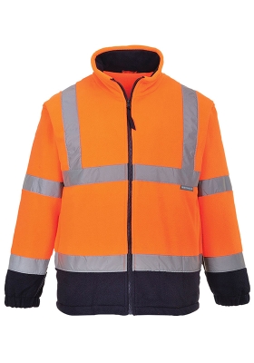 Reflexn bunda fleece PORTWEST F301 Hi-Vis TWO-TONE s podvkou 300 - oranov/navy