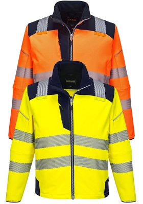 Reflexn bunda softshell PORTWEST PW3 T402 Hi-Vis dvoubarevn