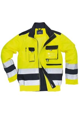 Reflexn montrkov bunda PORTWEST TX50 Hi-Vis TEXO LILLE 245 - lut/navy