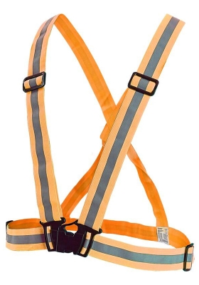 Reflexn elastick k CSX CROSS BELT Hi-Vis s pezkou - oranov