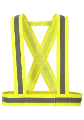 Reflexní popruhy PORTWEST HV55 Hi-Vis Strap do kříže - žlutá