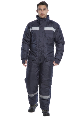 Kombinza do mrazu PORTWEST CS12 COLDSTORE chladrensk s reflexnm pruhem - navy