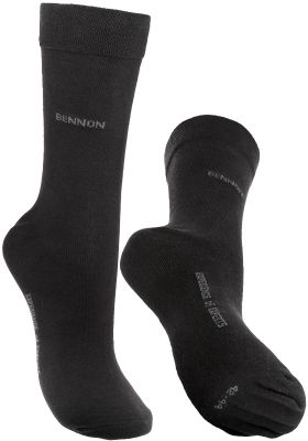 Ponožky do služební obuvi BENNON UNIFORM s elastanem - černá