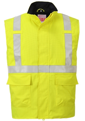 Neholav reflexn vesta PORTWEST S776 Hi-Vis BIZFLAME vododoln antistatick - lut