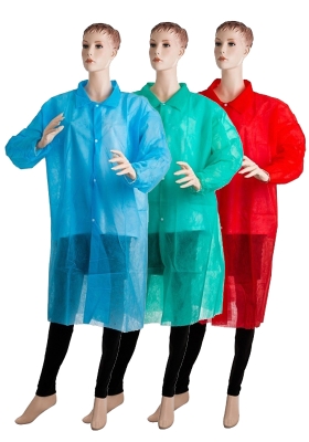 Jednorázový plášť PD z netkané textilie - barevný