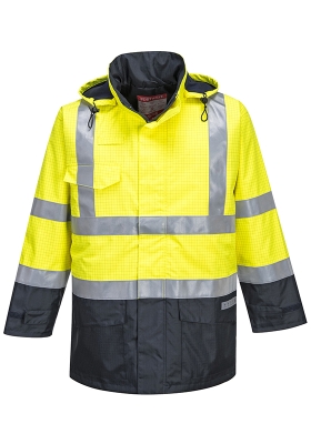 Reflexn neholav antistatick bunda PORTWEST S779 Hi-Vis Multinorm - lut/navy