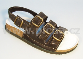 Pracovní obuv D1H sandály třípáskové dámské - černé