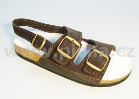 Pracovní obuv D3H  sandály dvoupáskové dámské - černé
