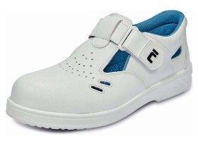 Pracovní obuv RAVEN WHITE O1 SRC - bílé sandály