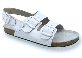 Pracovní obuv P3H sandály dvoupáskové pánské - bílé