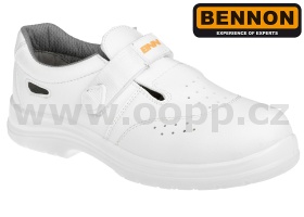 Pracovní obuv BENNON BNN WHITE O1 SRC sandály - bílé