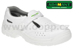 Pracovní obuv ADAMANT ADM WHITE O1 SRC sandály - bílé