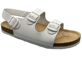 Zdravotní obuv SANTÉ P32 pánské dvoupáskové sandály - bílé