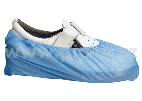 Návleky na boty - PE jednorázové modré, 15x36cm - (100 ks)