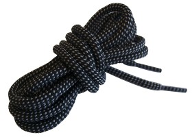 Tkaničky do bot DASSY CERES kulaté černé - 150 cm