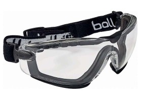 Brýle ochranné Bollé COBRA s pěnou a páskem - čiré