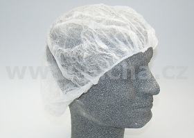Čepice jednorázová PP (100 ks) - bílá