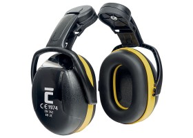 Mušlové chrániče sluchu EAR DEFENDER ED 2C k přilbě - žluté