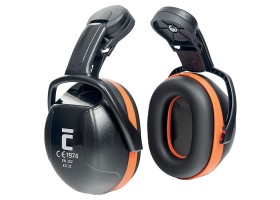 Mušlové chrániče sluchu EAR DEFENDER ED 3C k přilbě - oranžové
