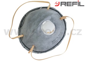 Filtrační polomaska REFIL 831S respirátor FFP2 NR (sada 10 ks) - tvarovaný s ventilkem