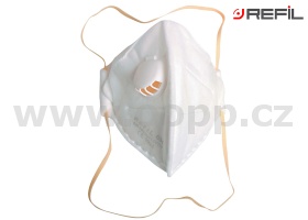 Filtrační polomaska REFIL 631 respirátor FFP2 NR (sada 15 ks) - skládací s ventilkem