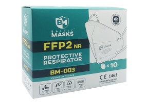 Filtrační polomaska BM-003 respirátor FFP2 NR (sada 10 ks) - skládací