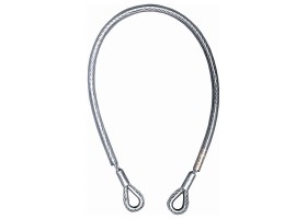 Kotvc ocelov lanko LANEX LANYARD s oky - 1m