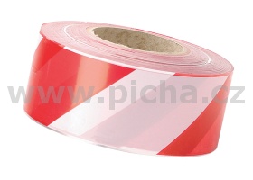 Výstražná páska JSP (100m) - červeno/bílá 