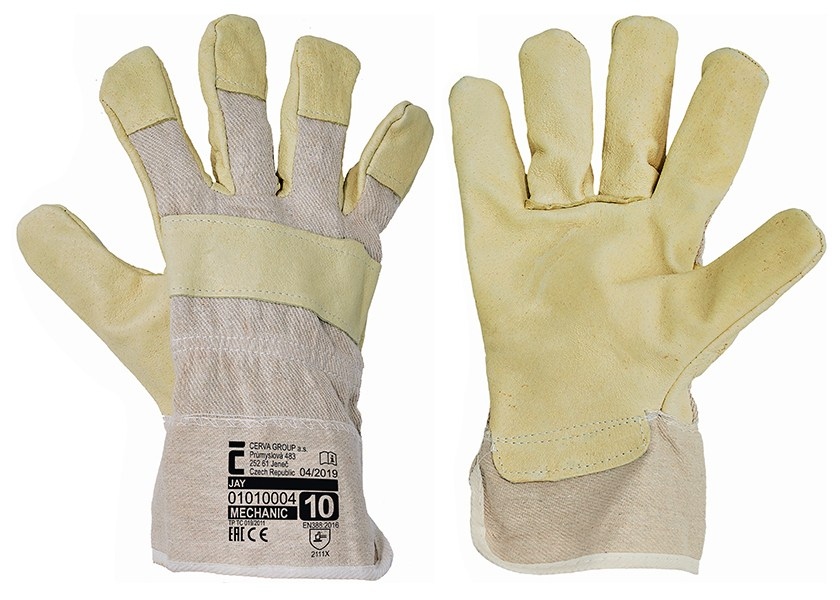 Pracovní rukavice JAY kombinované - velikost 10
