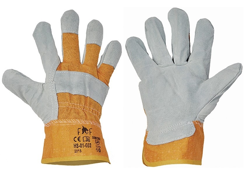 Pracovní rukavice FF EIDER LIGHT kombinované - žlutá