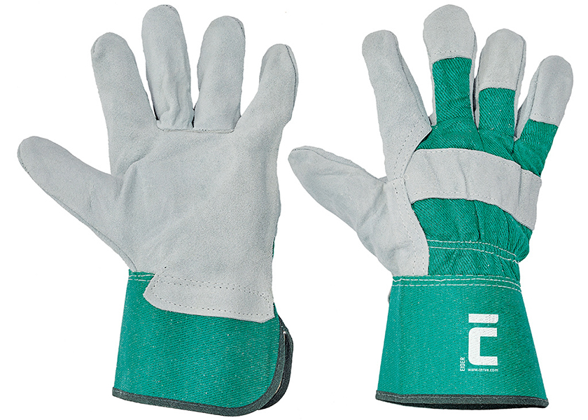 Pracovní rukavice EIDER GREEN kombinované - velikost 12