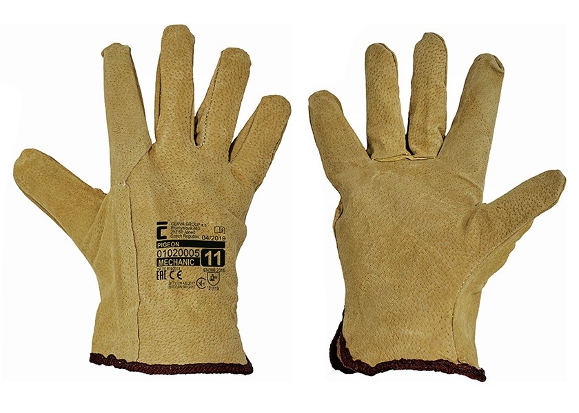 Pracovní rukavice PIGEON 137PB celokožené - velikost 11