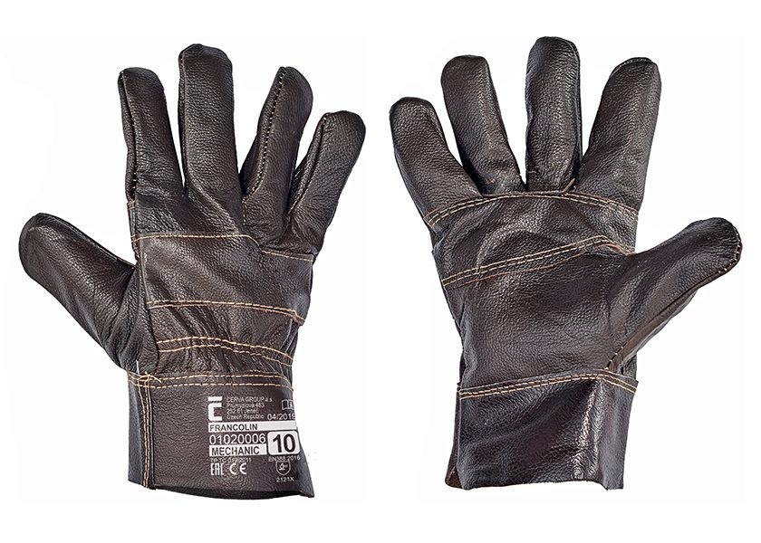 Pracovní rukavice FRANCOLIN 4032 celokožené - velikost 10