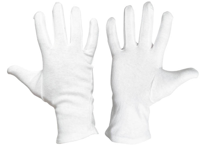Pracovní rukavice KITE 5051 šité z jemného úpletu bavlna/polyester - velikost 12-13