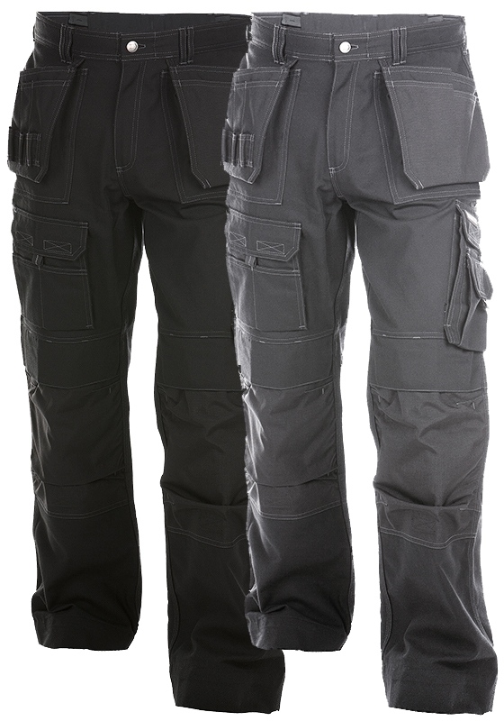 Montérkové kalhoty do pasu DASSY TEXAS - 340 - canvas - upravená délka