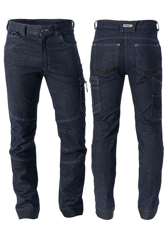 Pracovní kalhoty DASSY OSAKA JEANS STRETCH - 320 - upravená délka