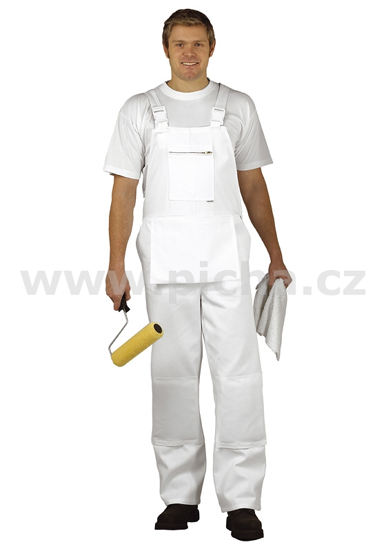 Kalhoty s laclem PORTWEST BOLTON PAINTERS XXL/3XL - bílé