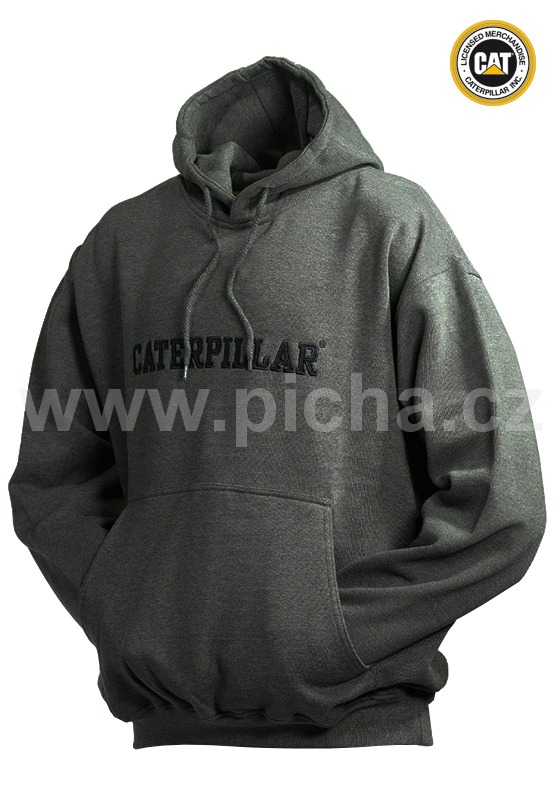 Mikina CATERPILLAR SWEATSHIRT s kapucou šedá