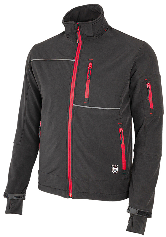 Bunda softshell PROMACHER RUFUS NEW s fleece podšívkou