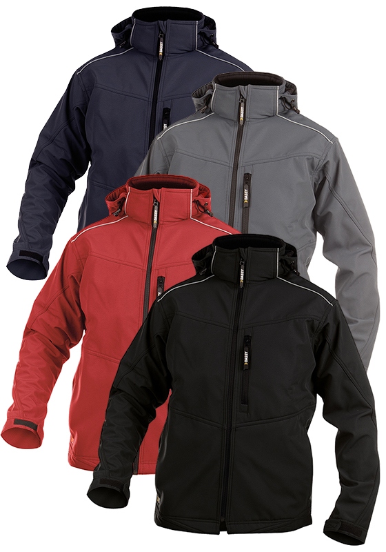 Bunda softshell s odepínací kapucí DASSY TAVIRA - 280 - podšívka fleece