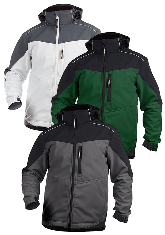 Bunda softshell s odepínací kapucí DASSY JAKARTA TWO-TONE - 280