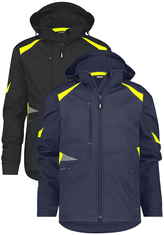 Bunda softshell s odepínací kapucí DASSY KALAMA - 280