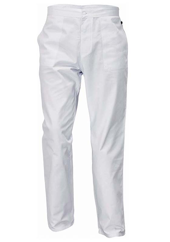Kalhoty do pasu APUS pánské bavlněné - bílé