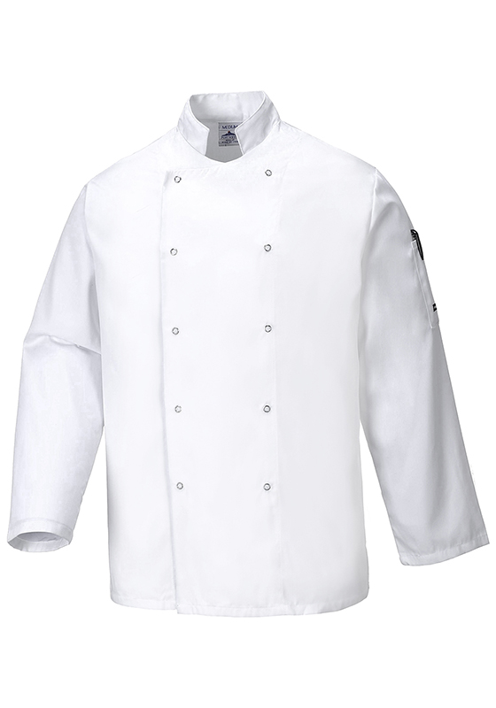 Rondon PORTWEST C833 Suffolk Chefs s dlouhým rukávem - bílý